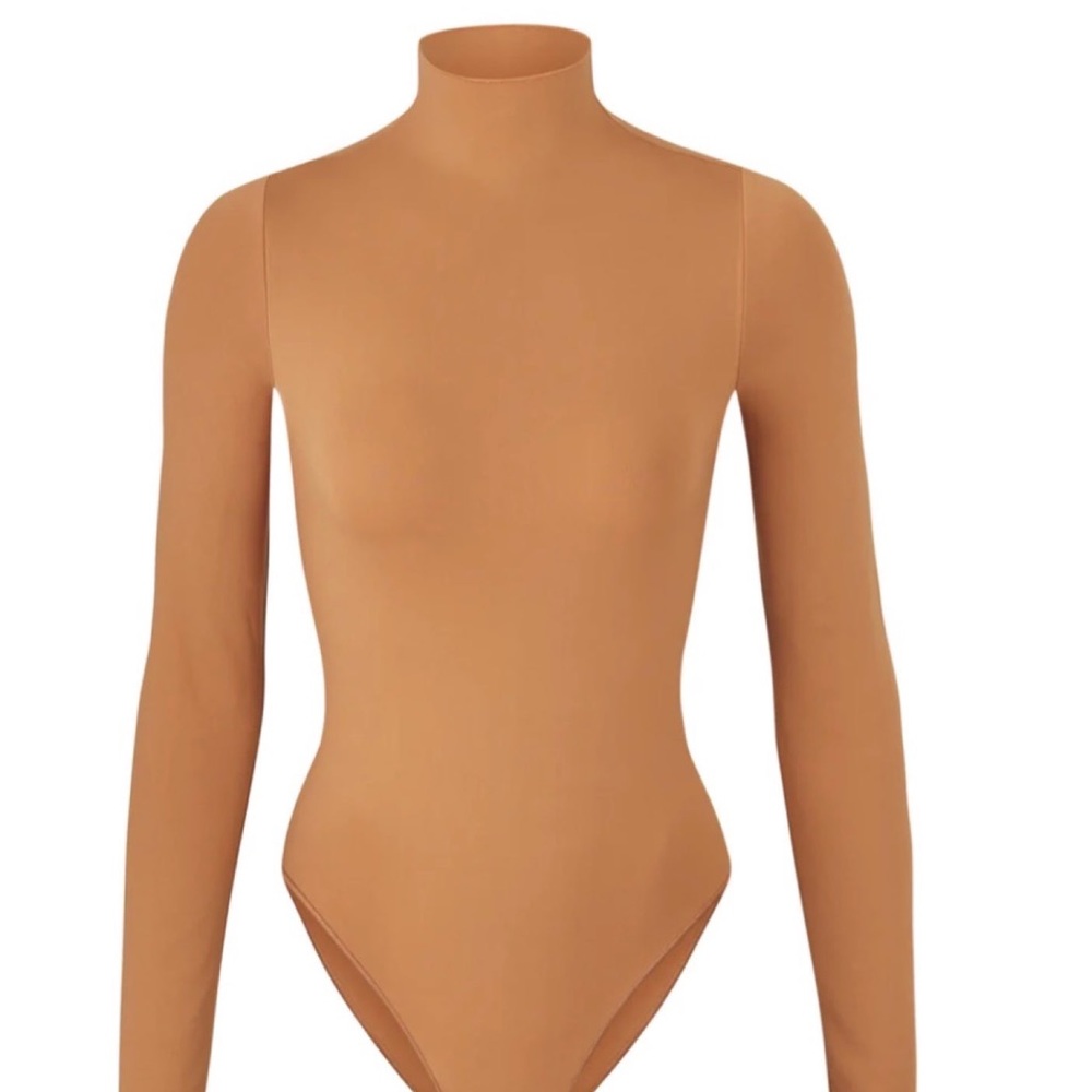 SKIMS Essential Mock Neck Bodysuit Thong